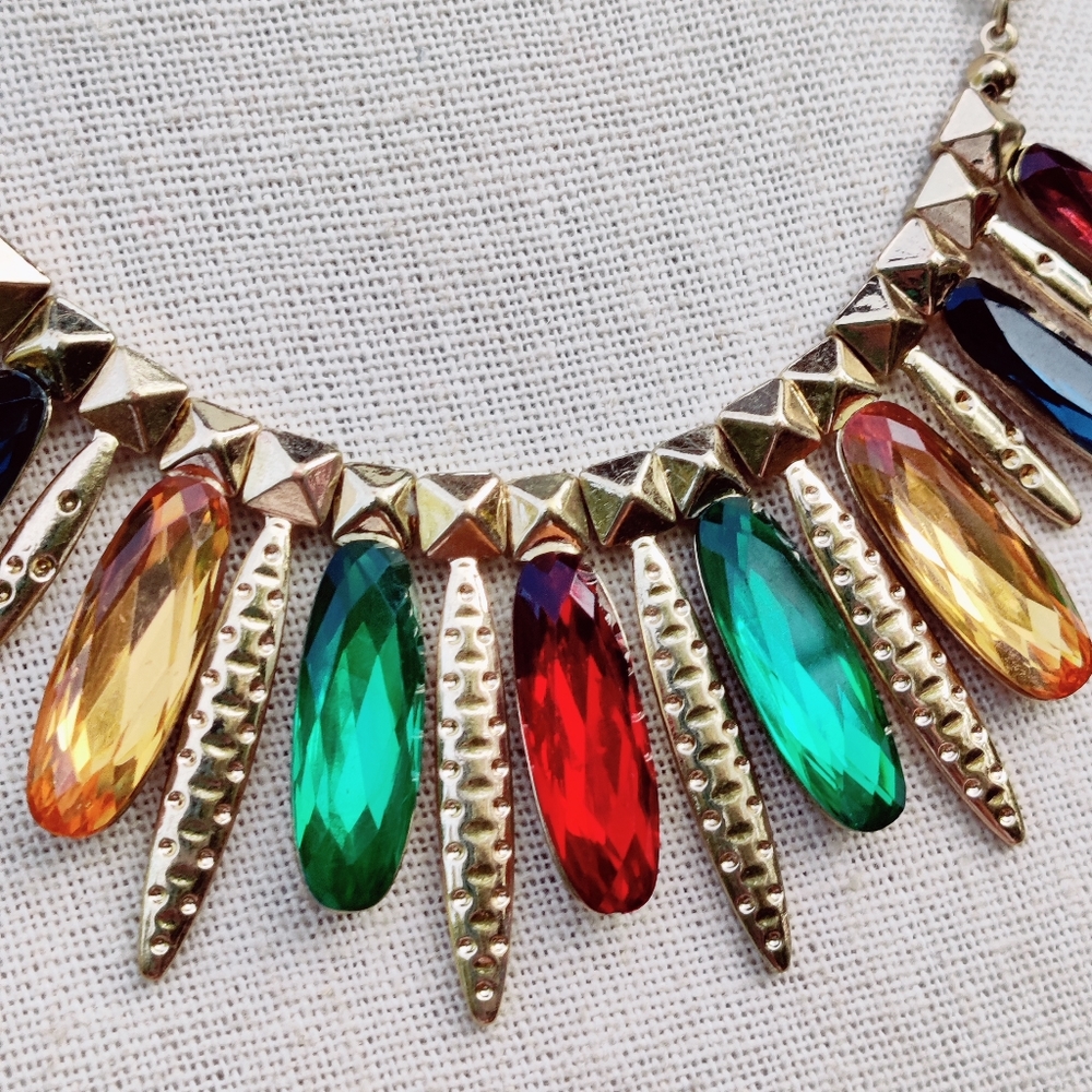 Iman Multicolor Statement Necklace - image 5